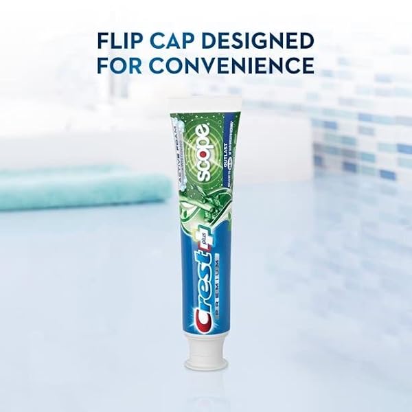 CREST PREMIUM PLUS SCOPE OUTLAST TOOTHPASTE, LONG LASTING MINT FLAVOR 5.2 OZ (PACK OF 3)