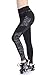 EAST HONG Women's Yoga Leggings Exercise Workout Pants Gym Tights (Small, Black Hit Color)
