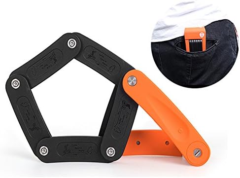 Folding Bike Lock,Alloy Steel Folding Bike Lock Anti-hydraulic with Mounting Bracket