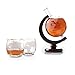 COLIBYOU Globe Whiskey Glasses - 12 Oz (350ml) 2 Pack