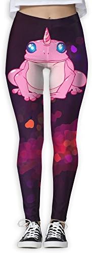 Diosehuts Women's Horned Frog On Pink HeadHigh Waisted Tummy Control Workout Leggings For Yoga Pants Fit For Gym Fitness Running