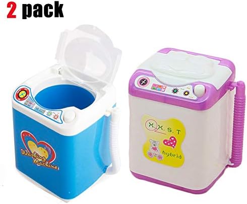 2 Pack Makeup Brush Cleaner Mini Washing Machine toys Device Automatic Cleaning Washing Machine for Brushes, Sponge and Powder Puff