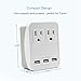Aisilk Travel Adapter Charger Kit - Travel Charger W/Triple 2.4A USB Ports + 2 Outlets, Includes Plugs for Europe, UK, China, Australia, Japan - Perfect for Laptop, Cell Phone, Camera and More