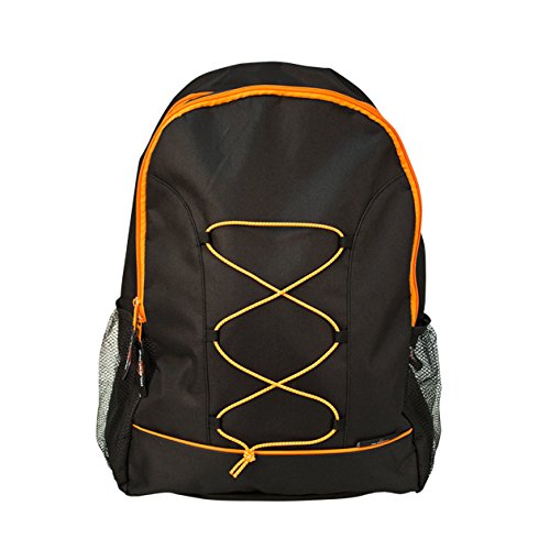 Milestone 2-Strap Walking Hiking Trekking School Ruck Sack Day Bag - Black, 45 x 34 x 15 cm