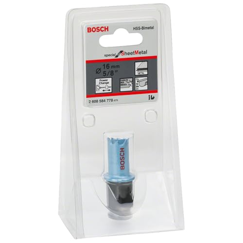 Bosch Professional 1x Sierra de Corona Special for Sheet Metal (Laminas de Acero, Acero Inoxidable, Ø 16 mm, Accesorios para Taladros)