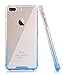 BAISRKE Clear Case for iPhone 7 Plus, Slim Shock Absorption Protective Case Soft TPU Bumper & Hard Plastic Back Cover Phone Cases for iPhone 7 Plus / 8 Plus 5.5 inch - Blue