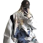 MOMEITU Gothic hoodie girls Anime hooded sweater women loose street sports Y2K Clothes Grunge Clothes