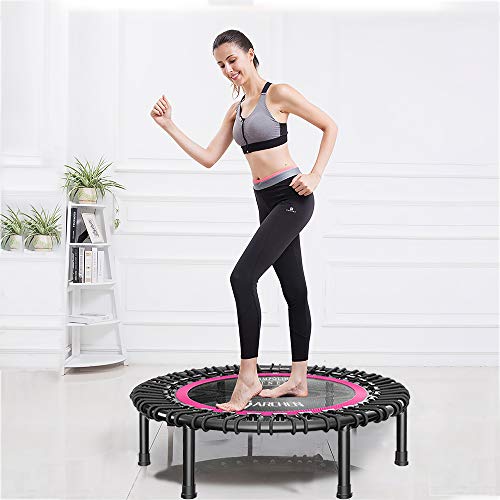 Mini Trampoline 450F, Professional Fitness Rebounder Trampoline for Adult, Long Lasting Premium Bungees Cords for Quality & Durability, Indoor Trampoline for Kids Jump Sport, Max Limit 450 LBS - Thumbnail 7