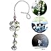 H&D HYALINE & DORA Car Rearview Mirror Hanger Hanging Ornament,Crystal Suncatcher for Window (Flower)