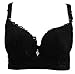 Women Sexy Plus Size Large Push Up Embroidered Underwired Plunge Lace Flower Bra