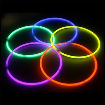 glow necklaces stick light assorted neon pack wholesale colors count sticks crown display dark bulk inch