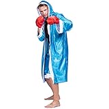 EraSpooky Men's Adult Boxer Halloween Boxing Costume(Blue, Onesize)