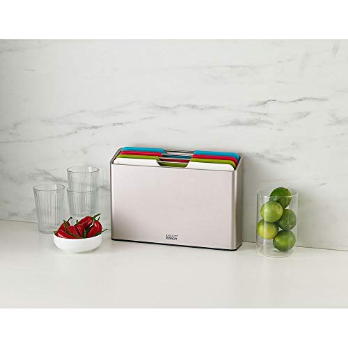 Joseph Joseph 60187 Folio Plastic Cutting Board Set with Storage Case