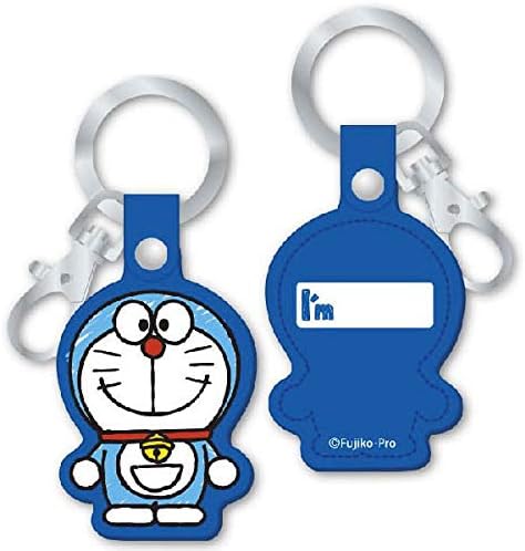 Amazon Co Jp I M Doraemon ドラえもん Pu ポリウレタン レザー ネームプレート キーホルダー S ブルー シューズ バッグ