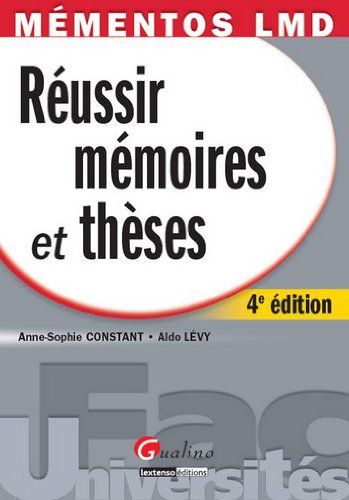 Réussir mémoires et thèses