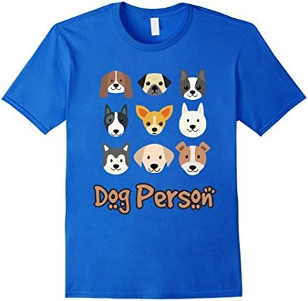 Men's Dog Lover Person Tee Shirt Lab Chihuahua Puppy Doggy Cute Medium Royal Blue