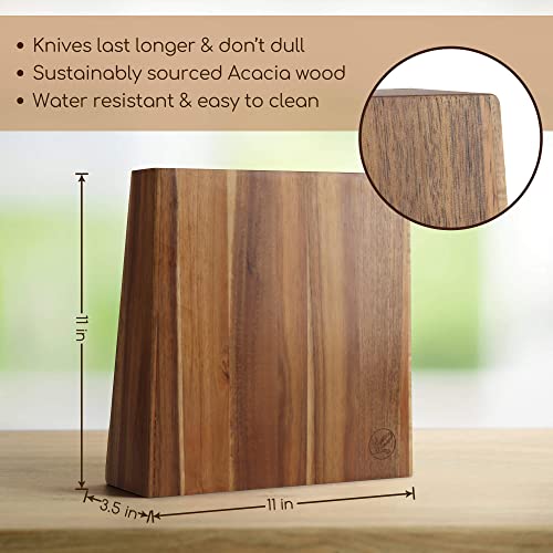 Lyched Vertical Knife Block Double Sided Wood Knife