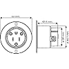 Conntek-NEMA-5-15P-15-Amp-125V-Charger-Inlet-with-White-Cover