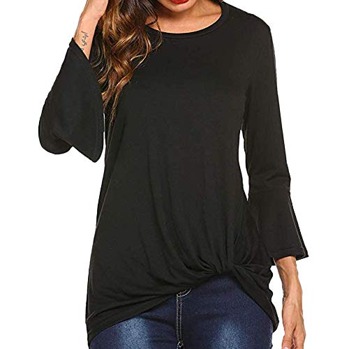 Appoi Christmas Dress Women's Paisley Long Sleeve Henley Batwing V Neck Pleated Casual Flare Tunic Blouse Shirt (Black, 2XL)
