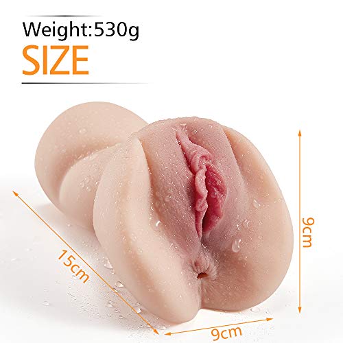 Fondlove Taschenmuschi Realistische Masturbator 3D Vagina für Männer mit Erotik Klitoris und Schamlippen Silicon Sex Masturbation Sexspielzeug Männer