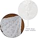 XAMSHOR Sequin Christmas Tree Skirt Soft Plush Mat White Faux Fur Holiday Party Decorations 48 Inch