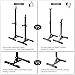 Goplus Pair of Adjustable Standard Squat Stands 42