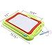 Magnetic Drawing Board Kids | 4 Color Zone Erasable Magna Doodle Pad Educational Sketching Boys Girls 3 Years Up - Green and Red