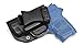 Rounded IWB Holster Fits: S&W M&P Bodyguard 380 Holster - LH - Black Kydex - Concealment Express - American Made