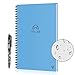 Reusable Smart Erasable Notebook, Heat Wet Erase, Waterproof, Wirebound Notebook, Spiral Notebook, Wide Ruled Paper, Dot Grid Paper, Blank Paper, Erasable Pen, Cloud Storage,60 Pages,B5,Blue