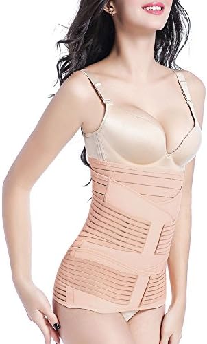Postpartum Support Belts Recovery - 3 in 1 Body Shaper Postnatal Shapewear Belly Belt (S)