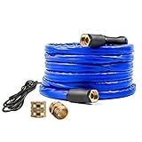 H&G lifestyles Heated Water Hose for Rv Self-Regulating 12 FT 90W Dark Blue ...