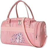 Small Dance Bag For Girls Small Gym Duffle Bag Overnight Bags For Kids Weekend Bags (pink1)