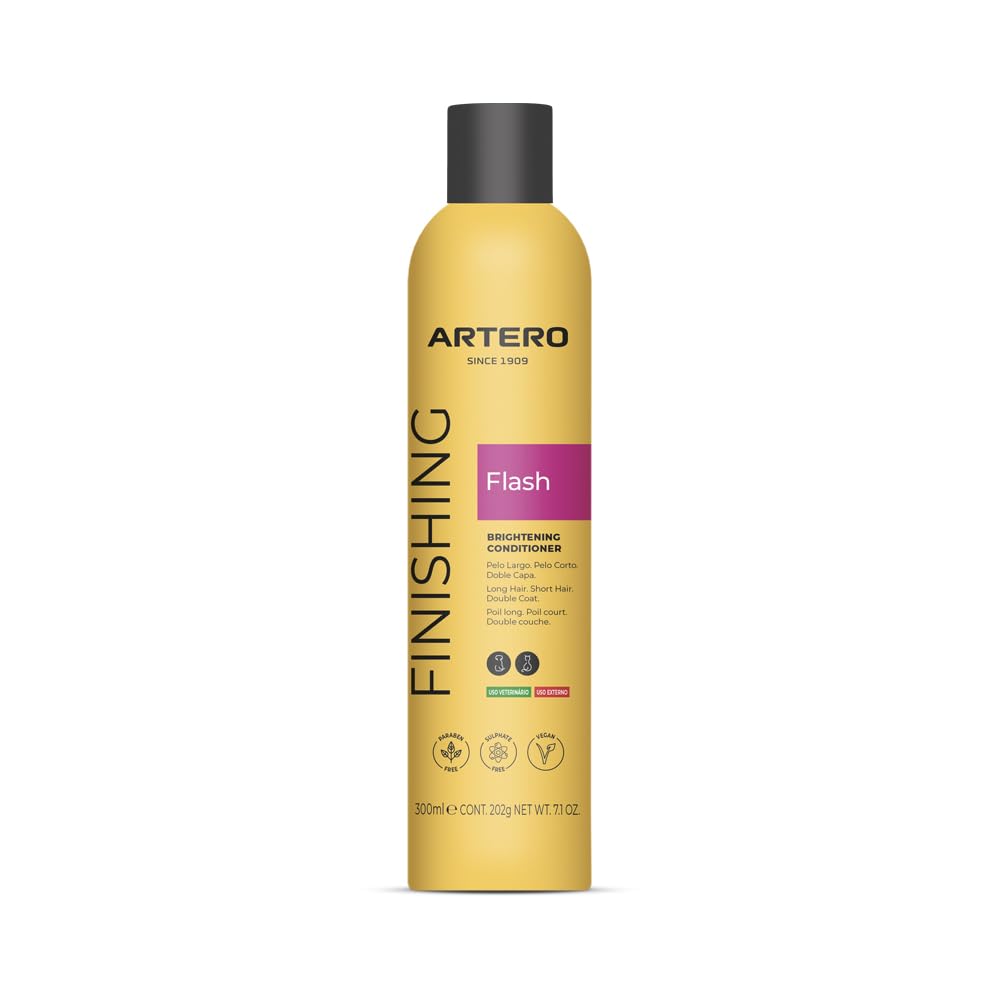 Artero Flash. Conditioner and Shine enhancer for dogs and cats in spray, facilitates brushing without hair breakage.