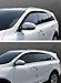 Safe Smoke Window Visor Sun Rain Vent Guard 4 Pcs Set Out Channel Visor Compatible with Kia Sorento (Sorento 2016~2020 Smoke)