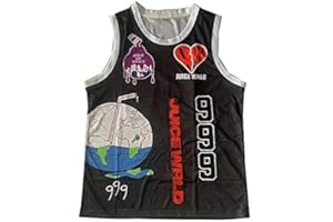 Juice WRLD 999 Caring Earth Sewing Outdoor Sportswear Movie Basketball Jerseys