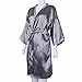 LuckyFine Waterproof Hair Salon Cosmetology Cutting Hairdressing Style Gown Cape Apron Robe Grey