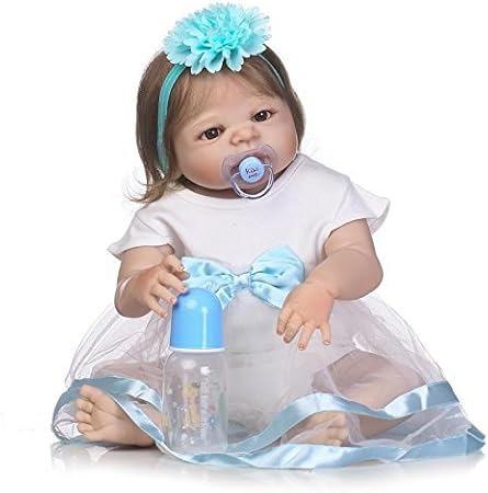 Amazon フルシリコンボディ リボーンベビー 幼児 女の子 人形 23インチ 57cm リアルな新生児 女の子の赤ちゃん人形 誕生日ギフト 子供のおもちゃ 人形 ドール おもちゃ