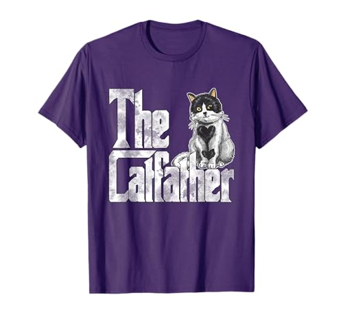 Cat Dad The Catfather Crazy Cat Father Kitty Daddy T-Shirt
