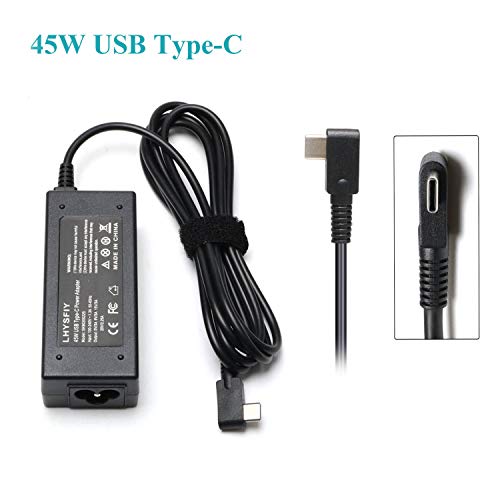 45W USB Type C Charger PD Adapter Power Replacement for HP Spectre x360 13 HP Pavillion X2 TPN-CA01 N8N14AA#ABL; Acer Travelmate B1 Lenovo Yoga 720 910 ThinkPad X1 Yoga5 Pro Power Supply Cord - Thumbnail 3