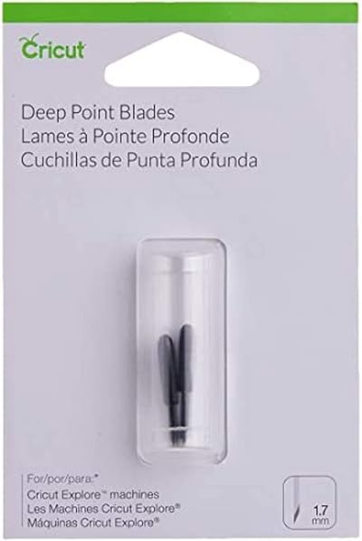 Cricut Deep-Point Replacement Blades (2 ct) Black for All Cricut Machines