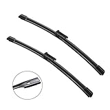 2 factory style wiper blade for Fit VW Jetta 2011-2017 VW Passat 2012-2018 Volkswagen CC 2013-2017 Replacement Wiper Blade Set - 24
