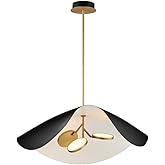 ET2 Carmen - 21W 3 LED Pendant-11 Inches Tall and 32 Inches Wide-Black/Gold Finish