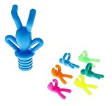Reusable Wine Glass Marker Charms With Bottle Stopper Set - Multi-Colored Wine Accessories - 3.30