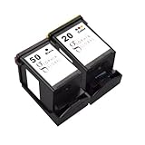 Sophia Global Remanufactured Ink Cartridge for Lexmark 50 and Lexmark 20 (1 Black, 1 Color)
