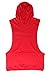 Panegy Bodybuilding Stringer Gym Hoodie Tank Top Sport Fitness Sleeveless Shirt - Red L
