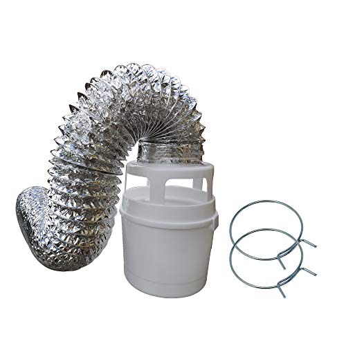 RAVEN Raven Indoor Dryer Vent Kit with Lint Trap Bucket and 4 feet