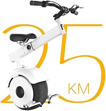 Amazon 800w電動バイクの一輪車バランスの大人の折り畳み式手押し車単一車椅子の制動力 モーションコントロールと カラー ホワイトサイズ 25キロ Zhangdong 一輪車