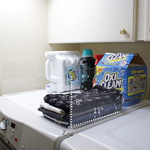 Bee Neat Clear Acrylic Laundry Guard Rails and for Organizing Laundry