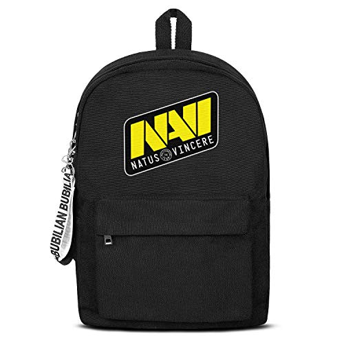 HTLYT Student's Trendy Easy to Clean Lightweight Canvas Backpack Natus-Classic-Vincere-CSGO-Logo- School Backpack