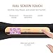 Hair Straightener, ETEREAUTY Flat Iron Straightener Ceramic Flat Iron for Hair with 1.37 inch Wide Plate and LCD Display, Adjustable Temperature, Heats up Fast